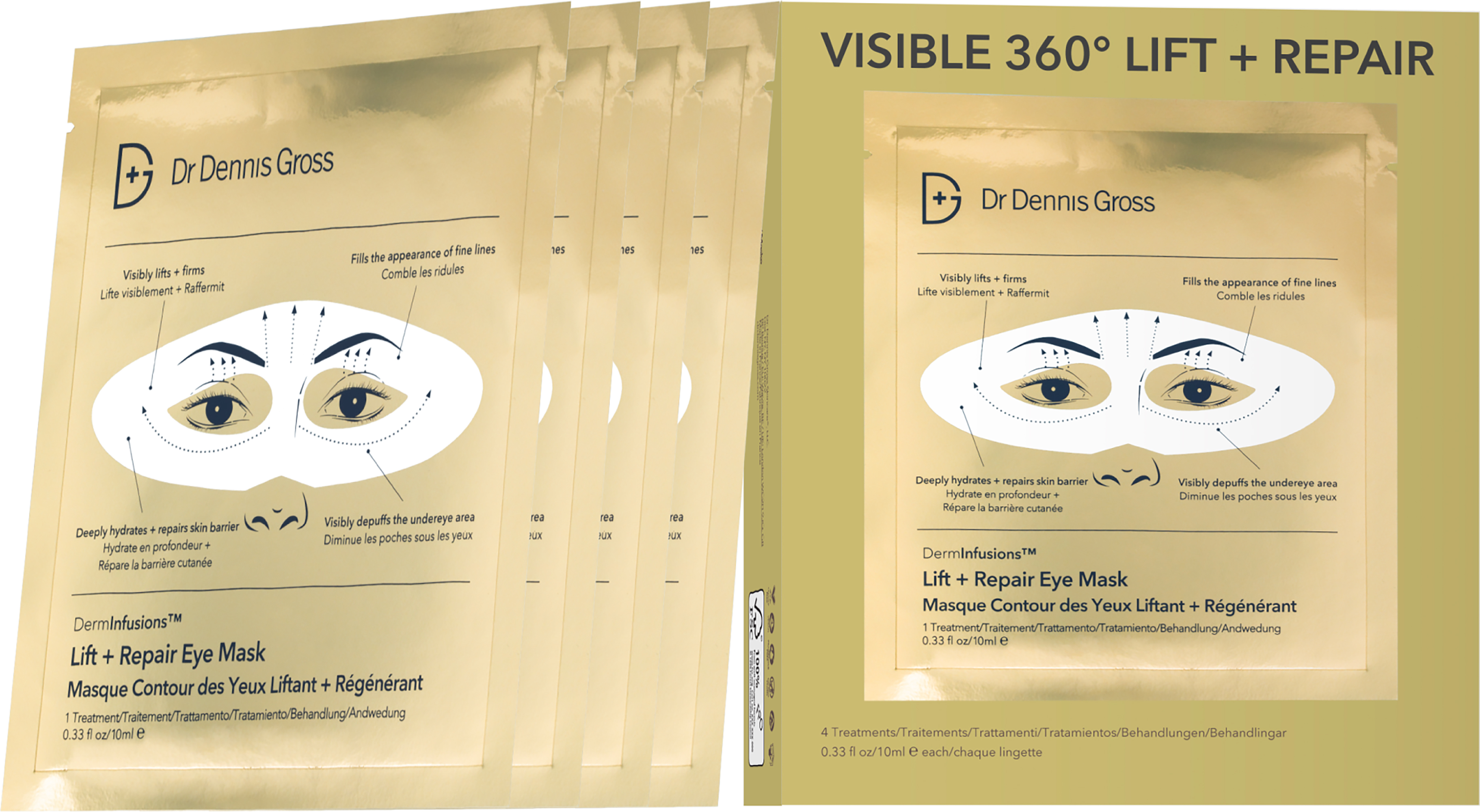 DermInfusions™ Lift + Repair Eye Mask - Dr. Dennis Gross Skincare