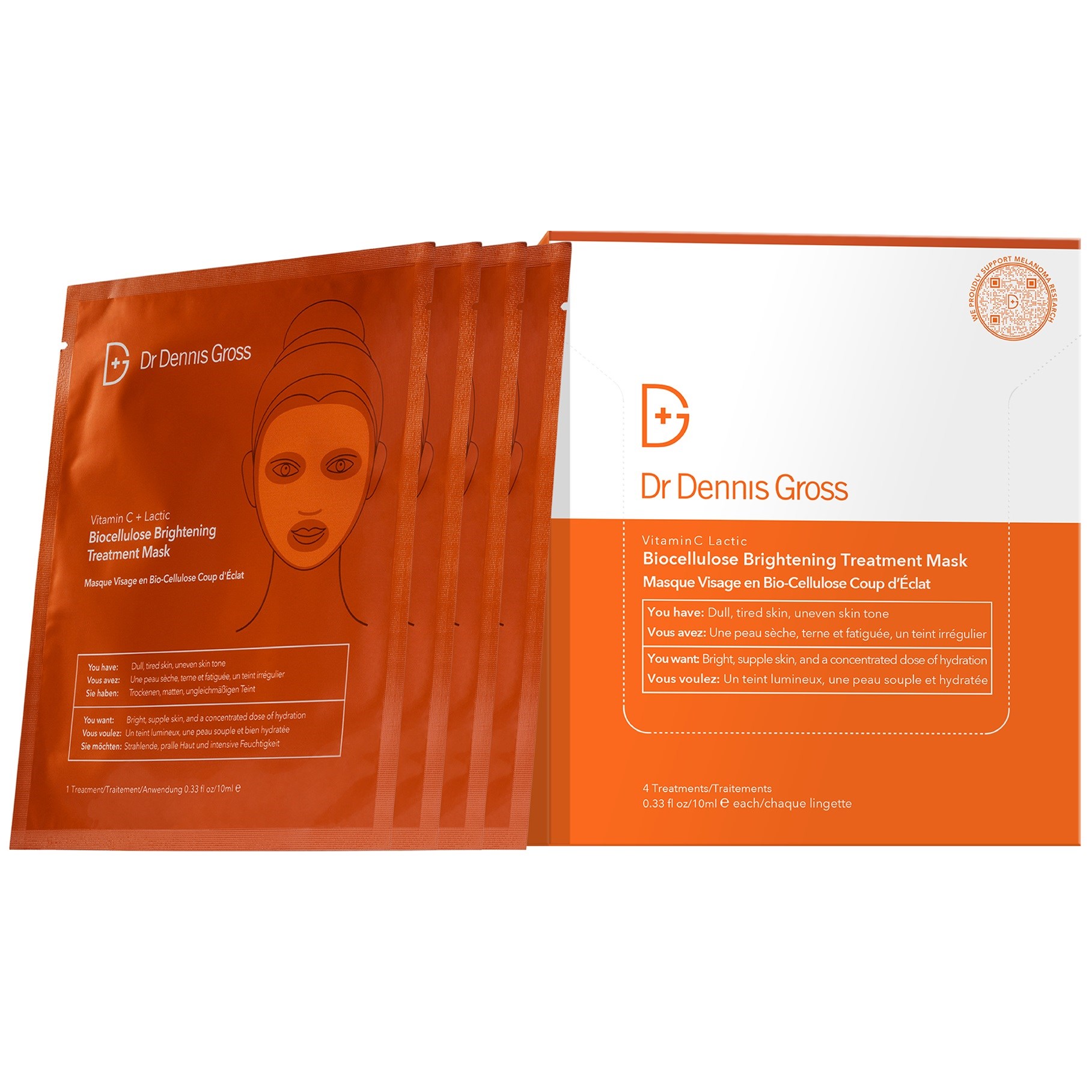 Dr Dennis Gross Vitamin C + Lactic Biocellulose Brightening Treat
