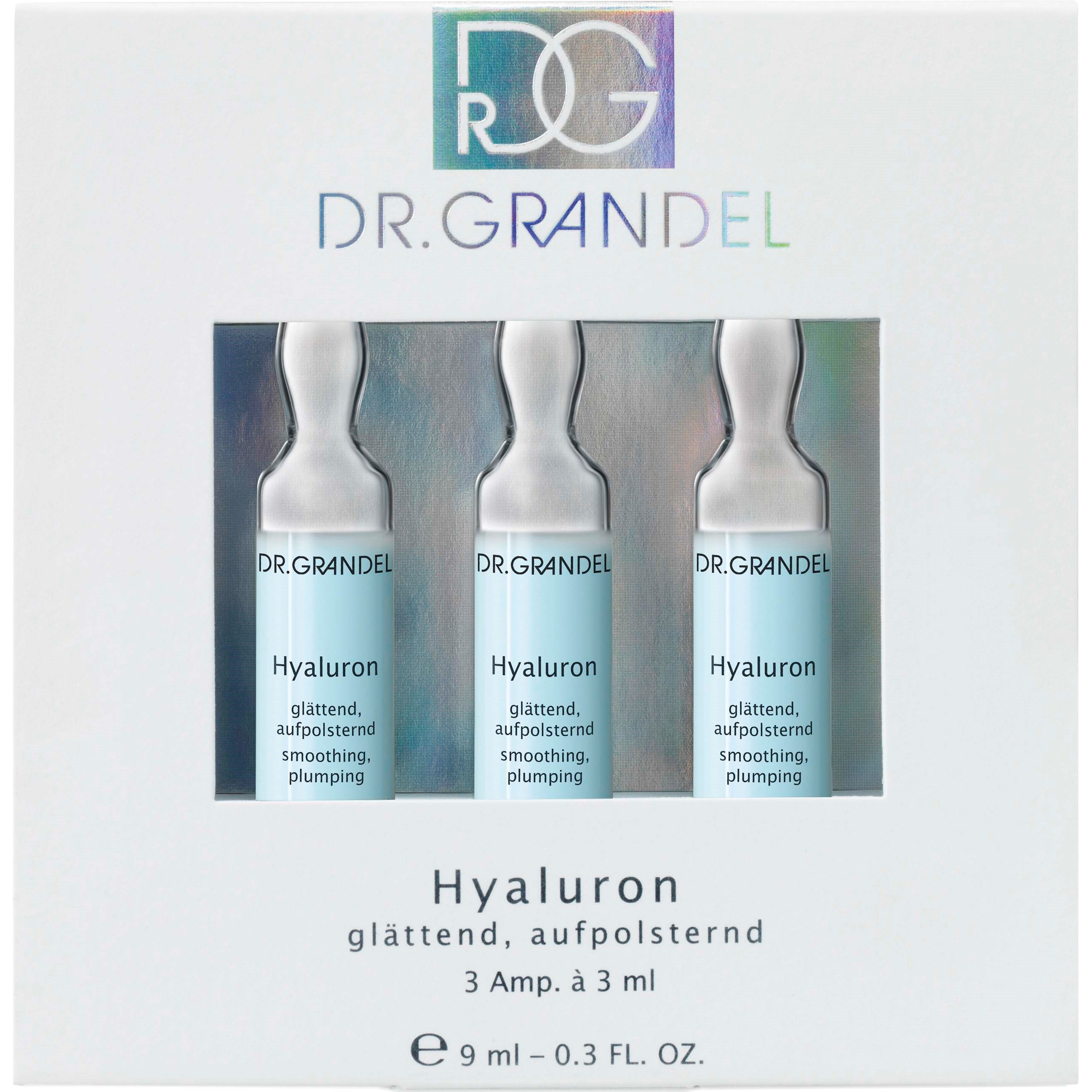 Läs mer om Dr. Grandel Ampoule Concentrates Hyaluron Smoothing & Plumping 3x3 ml