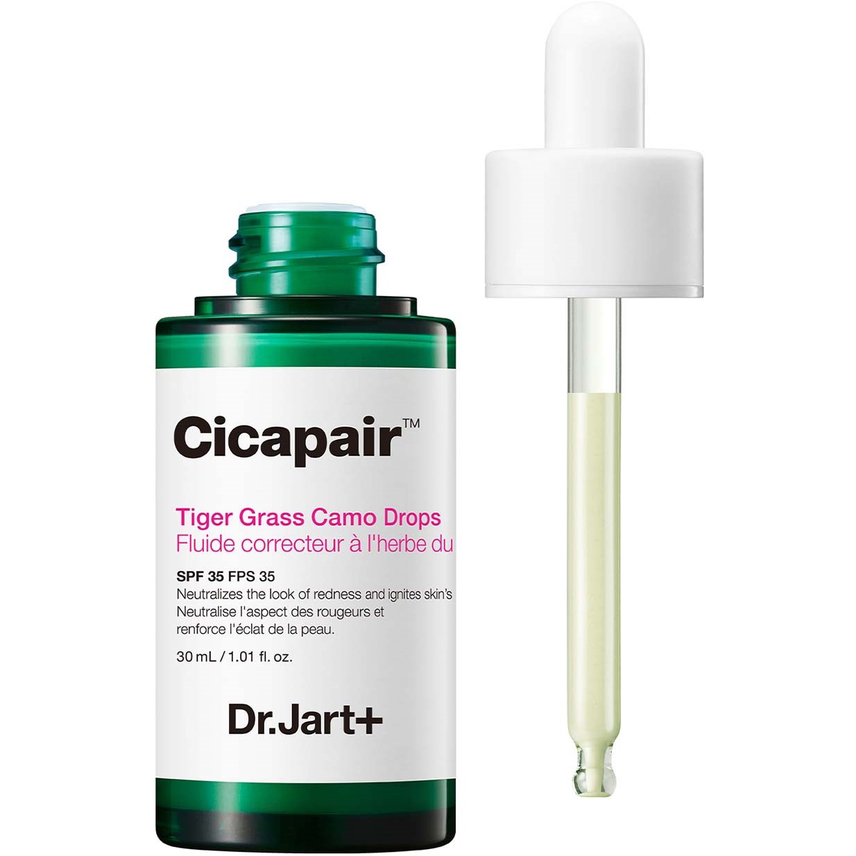 Läs mer om Dr.Jart+ Cicapair Tiger Grass Camo Drops 30 ml