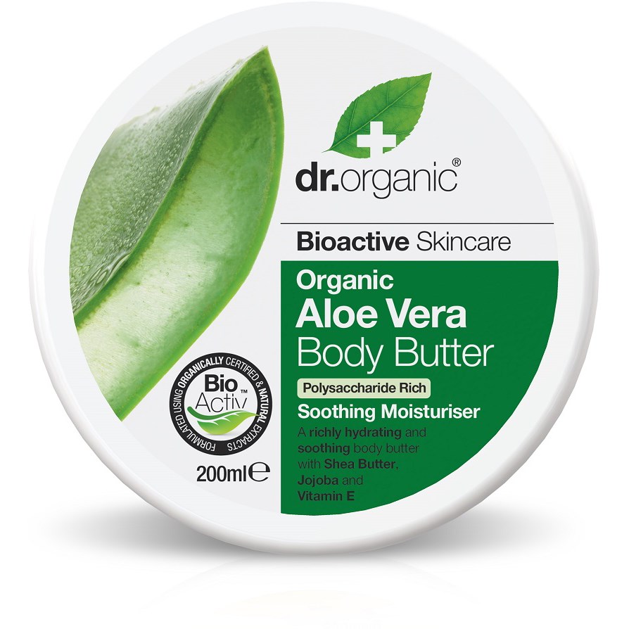 Läs mer om Dr. Organic Aloe Vera Bodybutter 200 ml