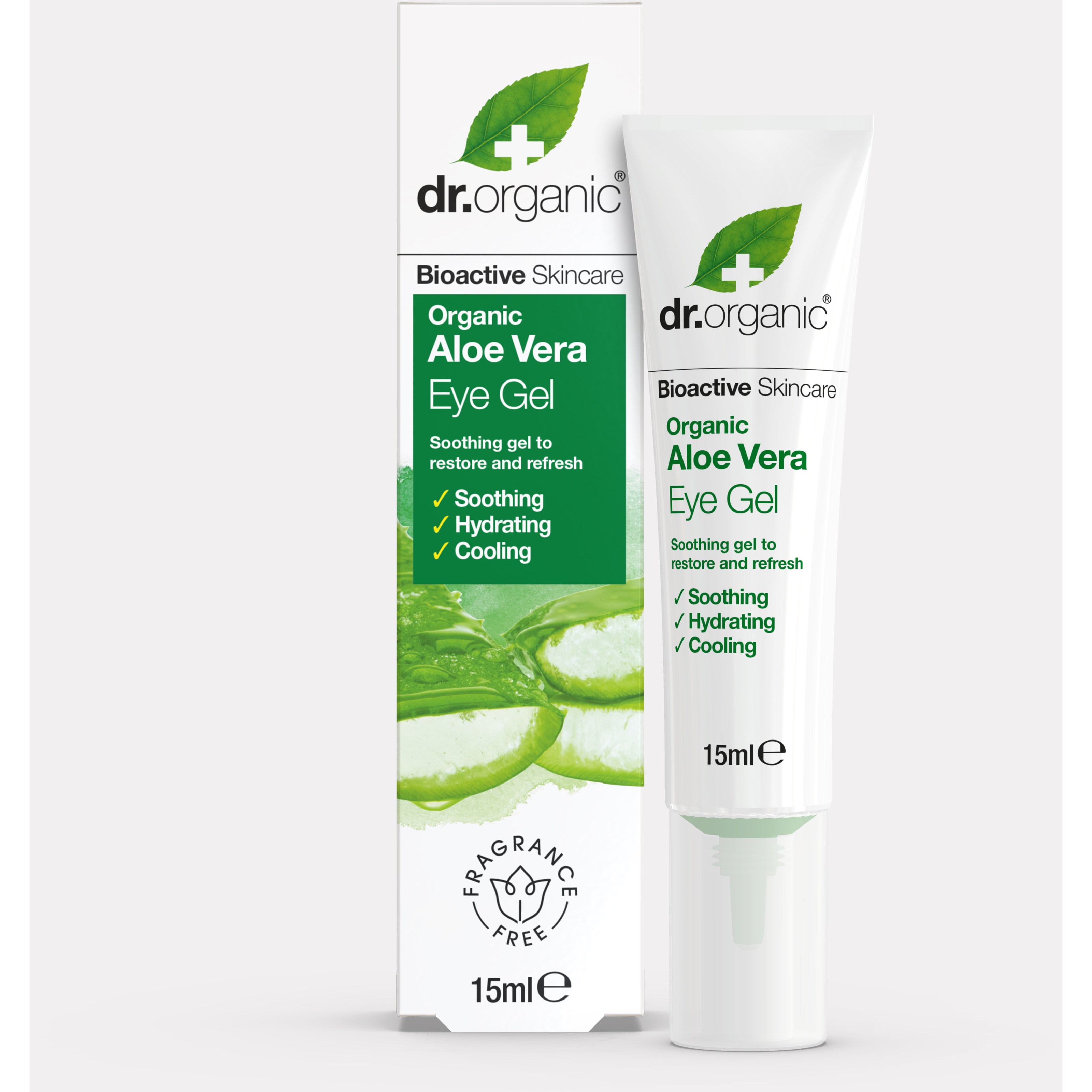 Läs mer om Dr. Organic Aloe Vera Eye Gel With Cucumber 15 ml