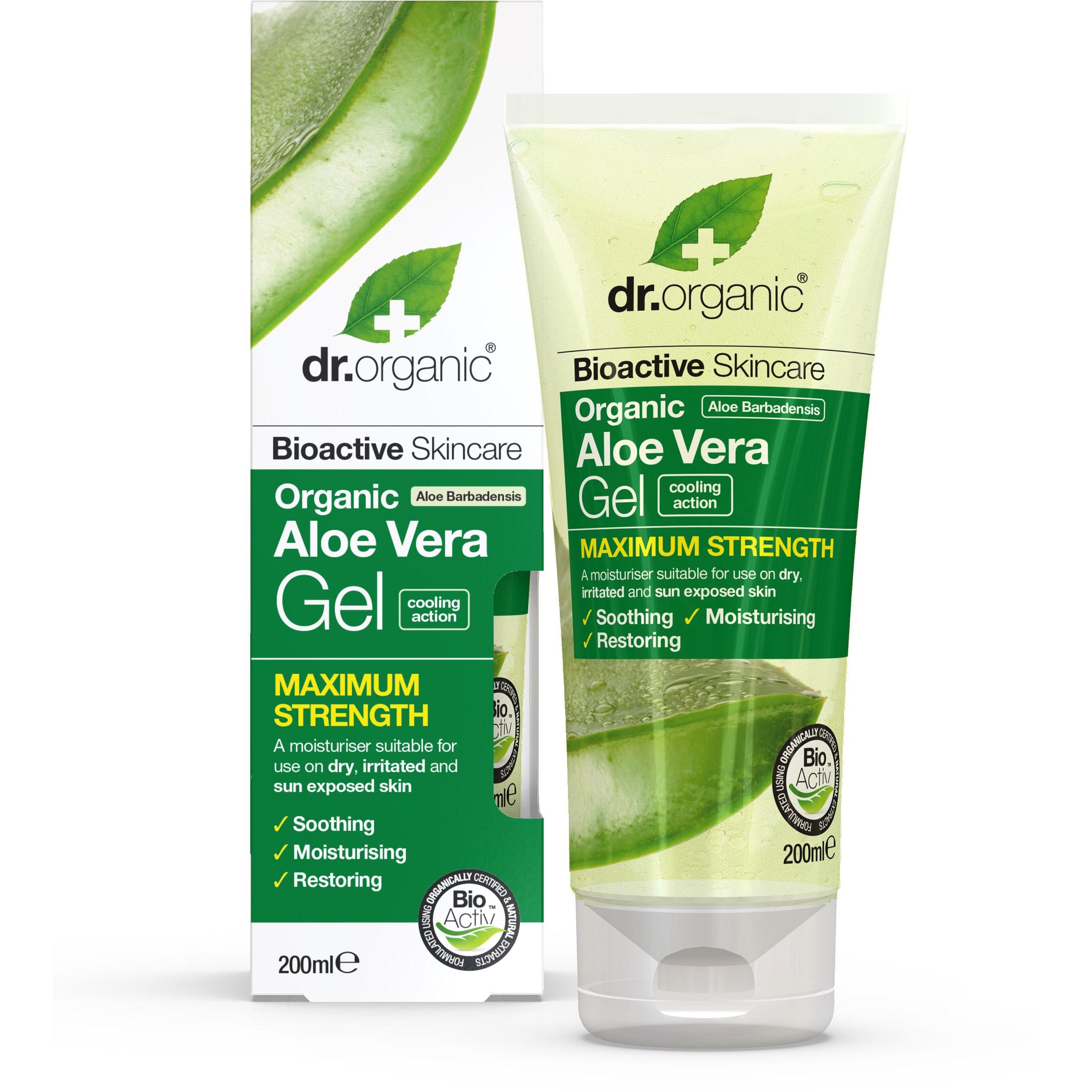 Läs mer om Dr. Organic Aloe Vera Skin Gel 200 ml