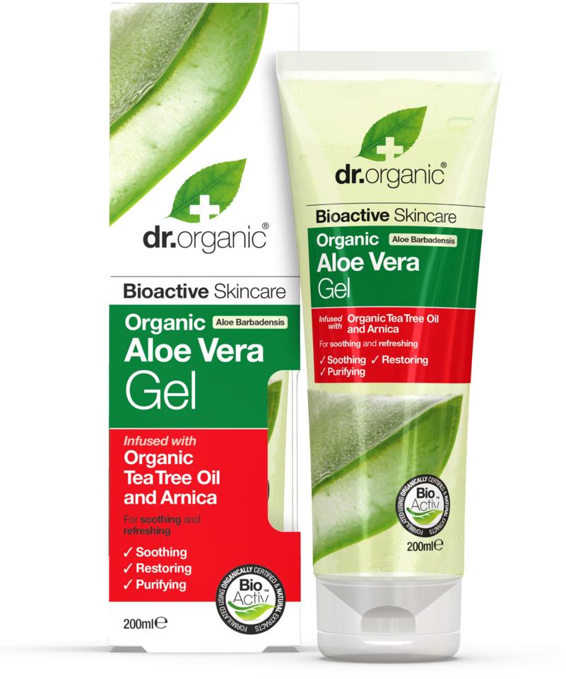 Dr Organic Aloe Vera Skin Gel With Tea Tree 200 ml