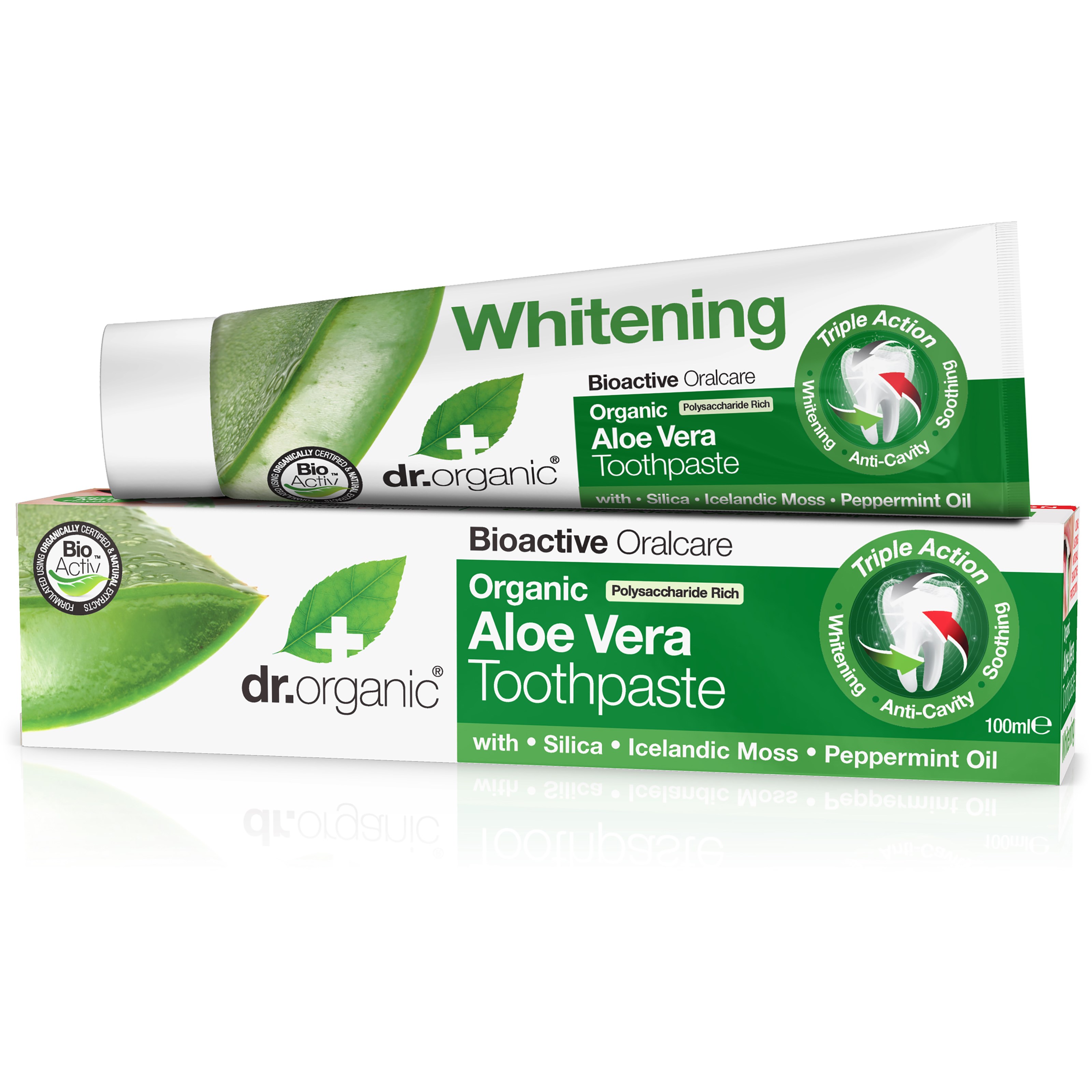 Läs mer om Dr. Organic Aloe Vera Toothpaste Fluor 100 ml