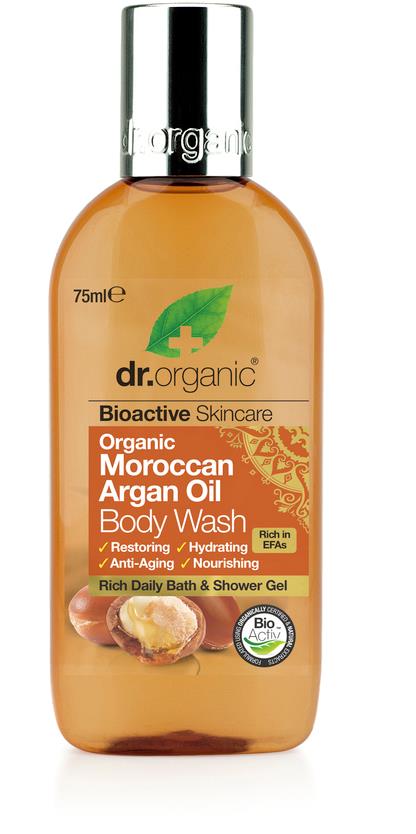 Dr Organic Argan Shower Gel Travel Size 75 ml