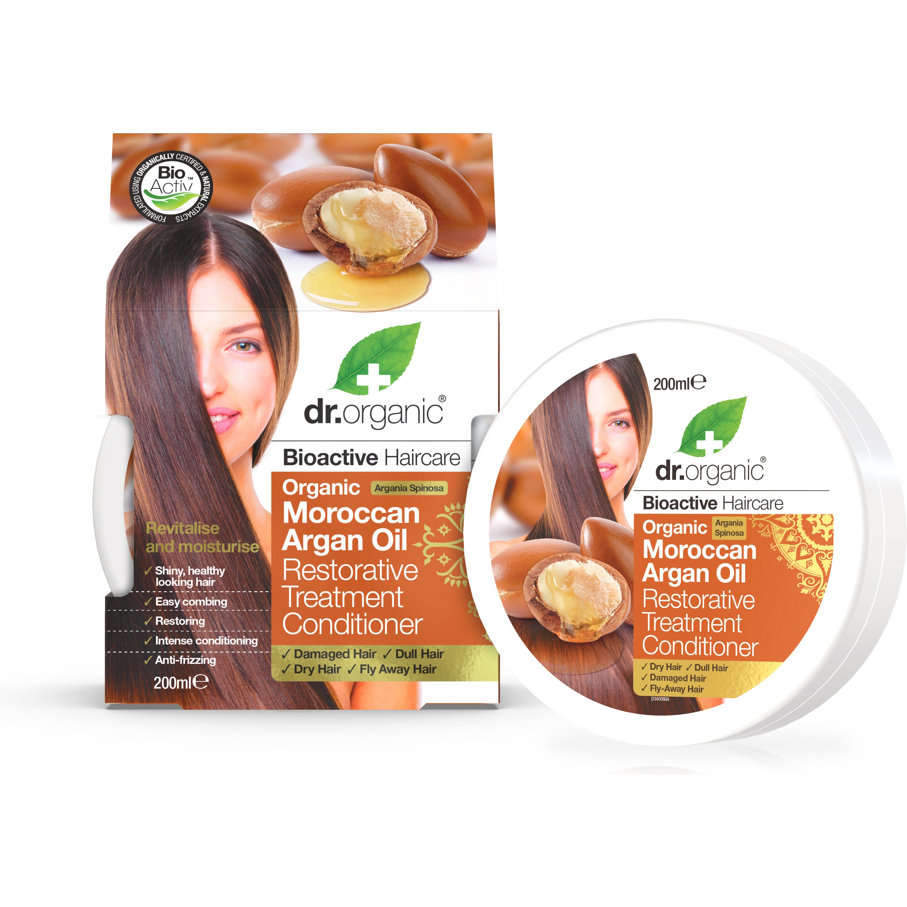 Läs mer om Dr. Organic Argan Treatment 200 ml