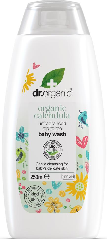 Dr Organic Calendula Baby Body Wash Unfragranced 250 ml
