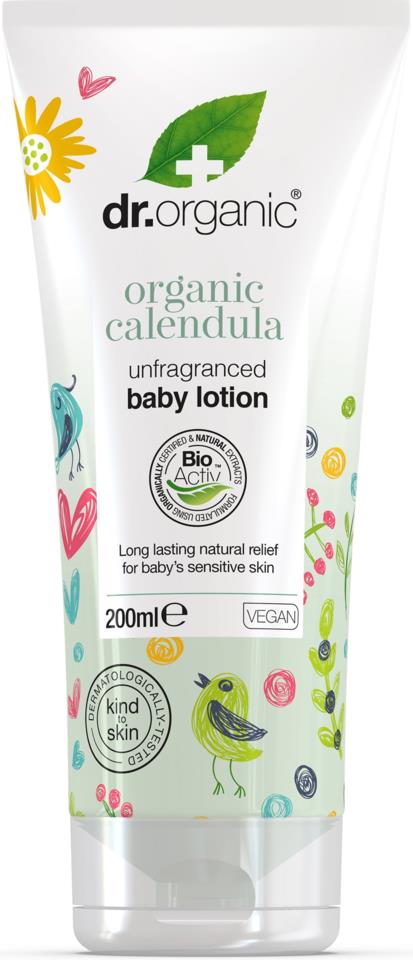 Dr Organic Calendula Baby Lotion Unfragranced 200 ml