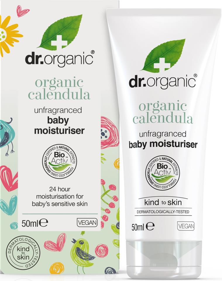 Dr Organic Calendula Baby Moisturiser Unfragranced 50 ml