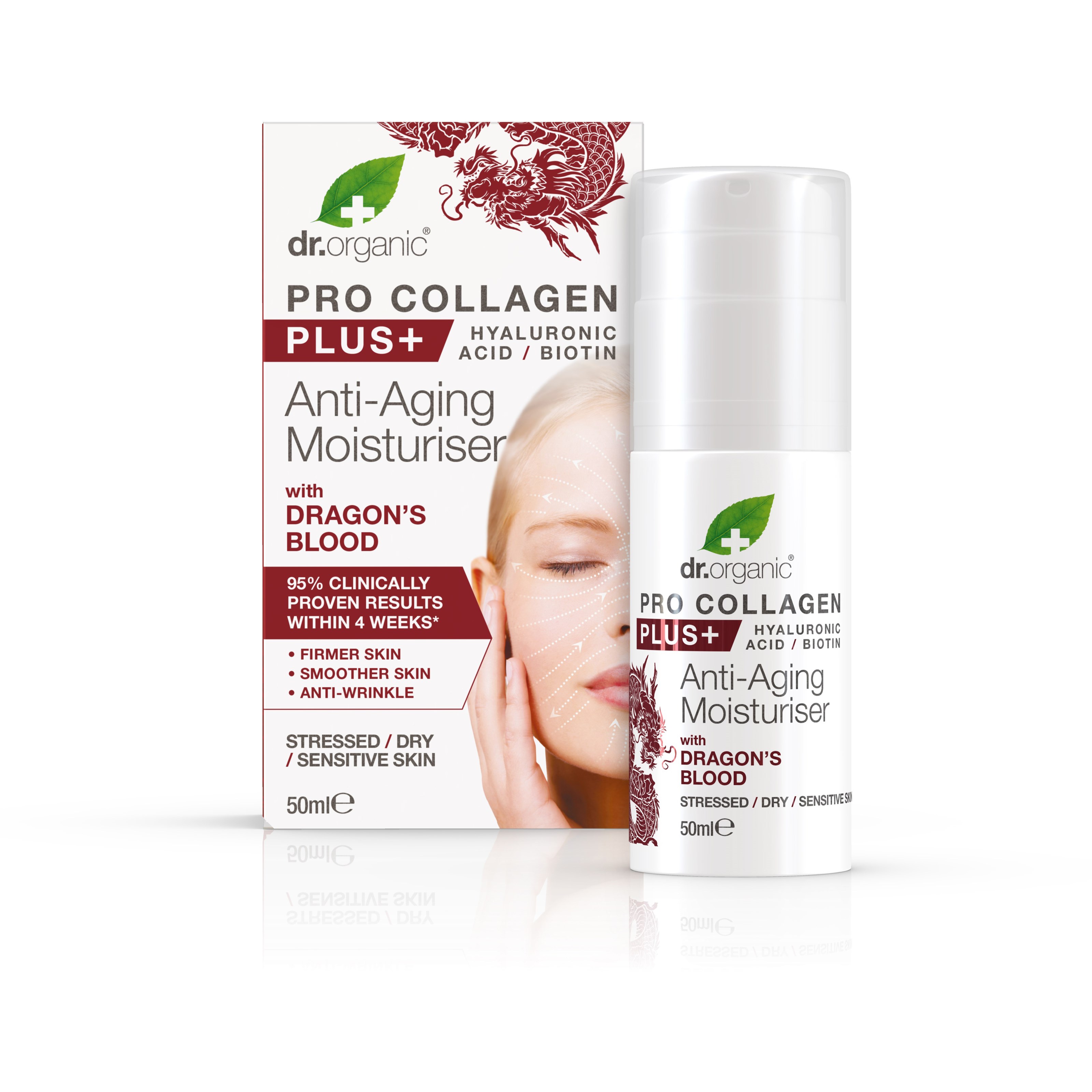 Läs mer om Dr. Organic Collagen Anti-aging Cream Dragon blood 50 ml