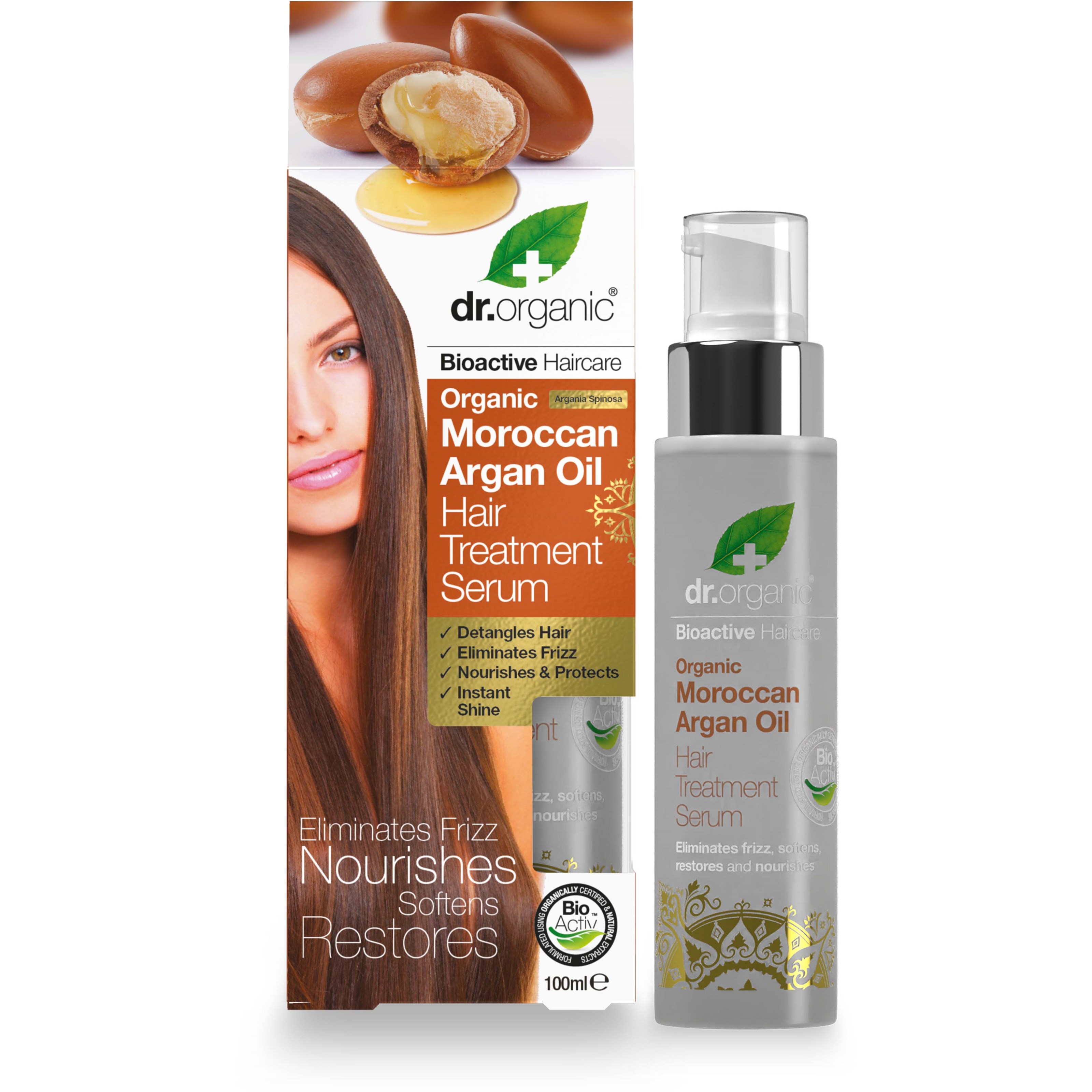 Läs mer om Dr. Organic Moroccan Argan Oil Hair Treatment Serum 100 ml