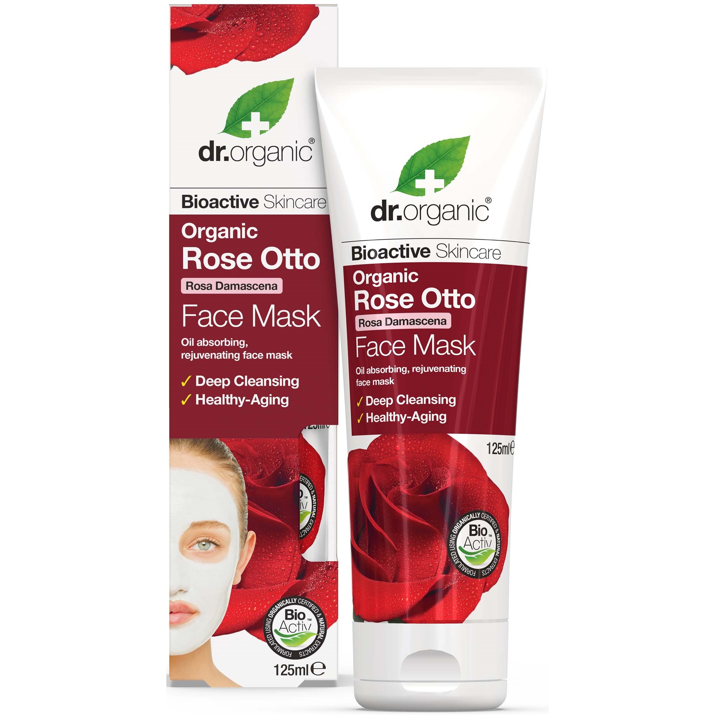 Läs mer om Dr. Organic Rose Otto Face Mask 125 ml