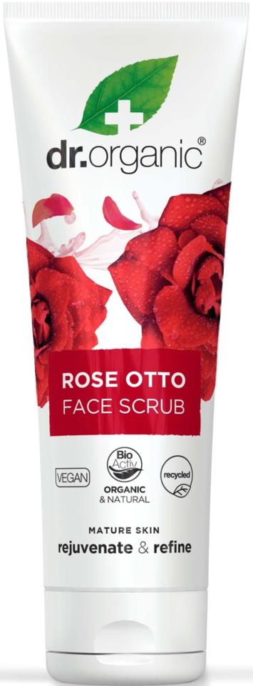 Dr Organic Rose Otto Face Scrub 125 ml