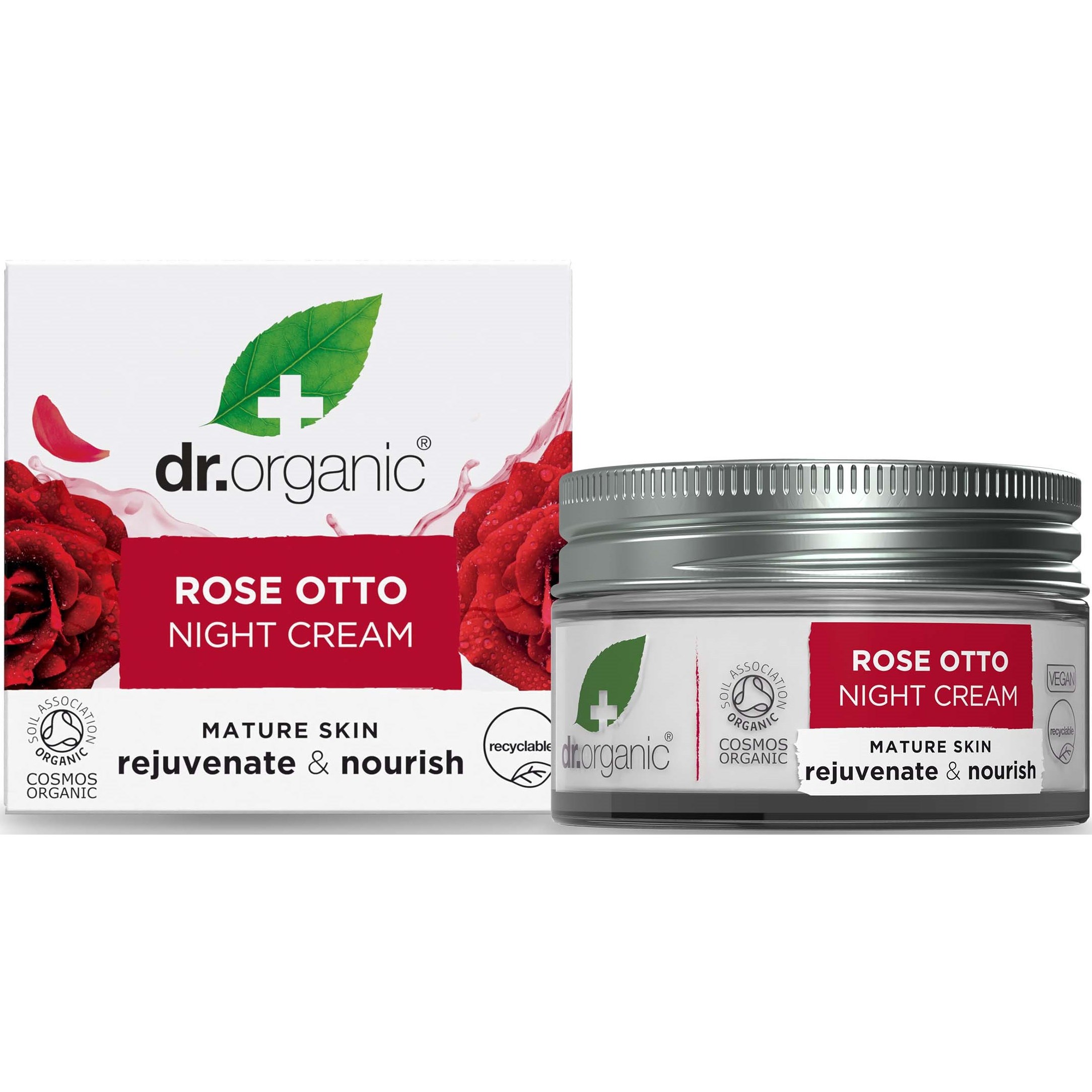 Läs mer om Dr. Organic Rose Otto Night Cream 50 ml