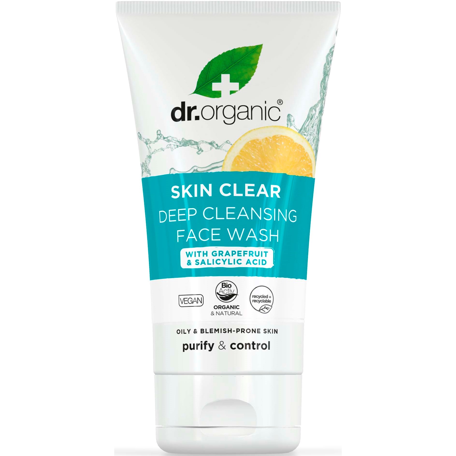Läs mer om Dr. Organic Skin Clear Deep Pore Face Wash 125 ml