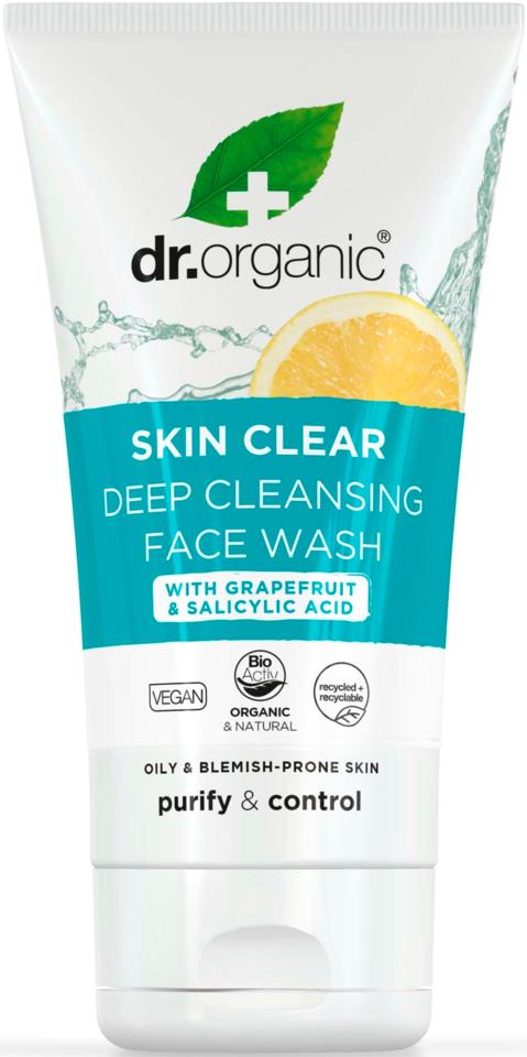 Dr Organic Skin Clear Deep Pore Face Wash 125 ml