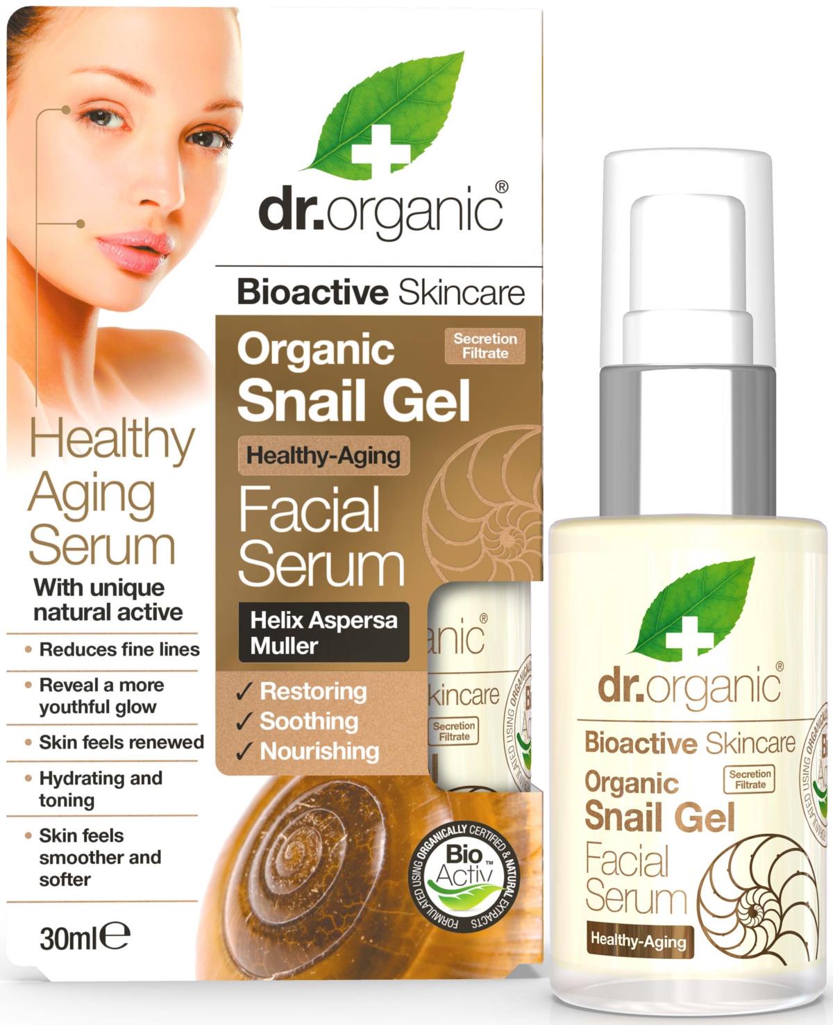 Dr. Organic Snail Gel Face Serum 30 ml