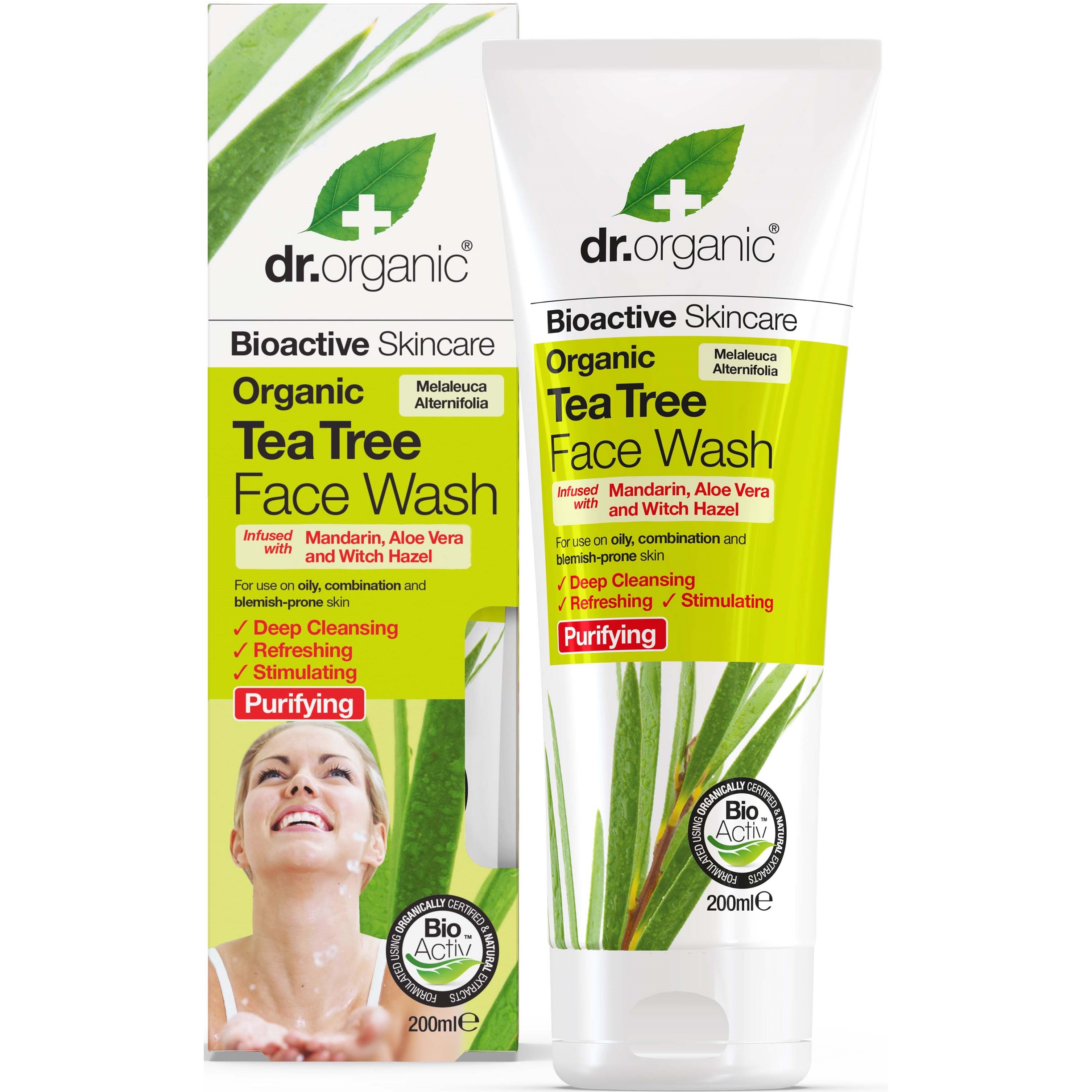 Läs mer om Dr. Organic Tea Tree Face Wash 200 ml