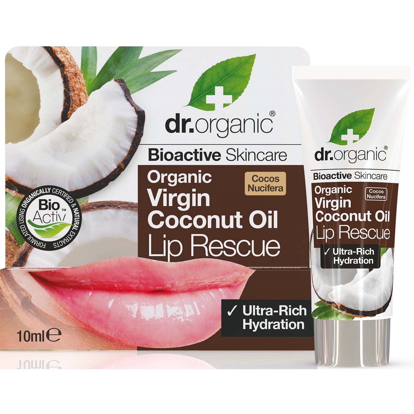 Läs mer om Dr. Organic Virgin Coconut Oil Lip Serum 10 ml