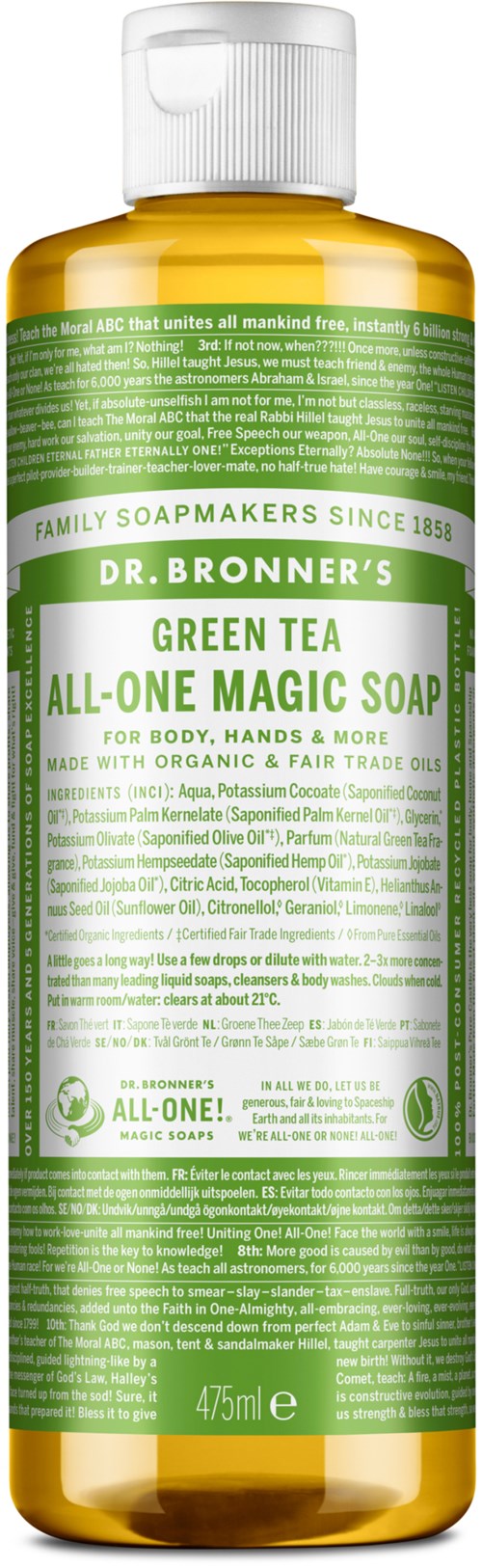 Dr. Bronner's All-One Magic Soap Green Tea 475 ml