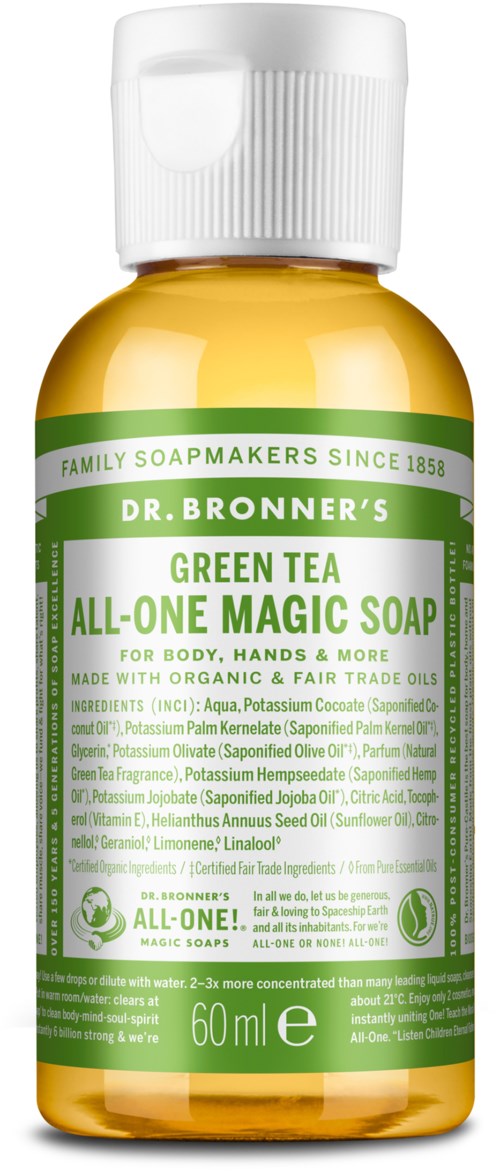 Dr. Bronner's All-One Magic Soap Green Tea 60 ml