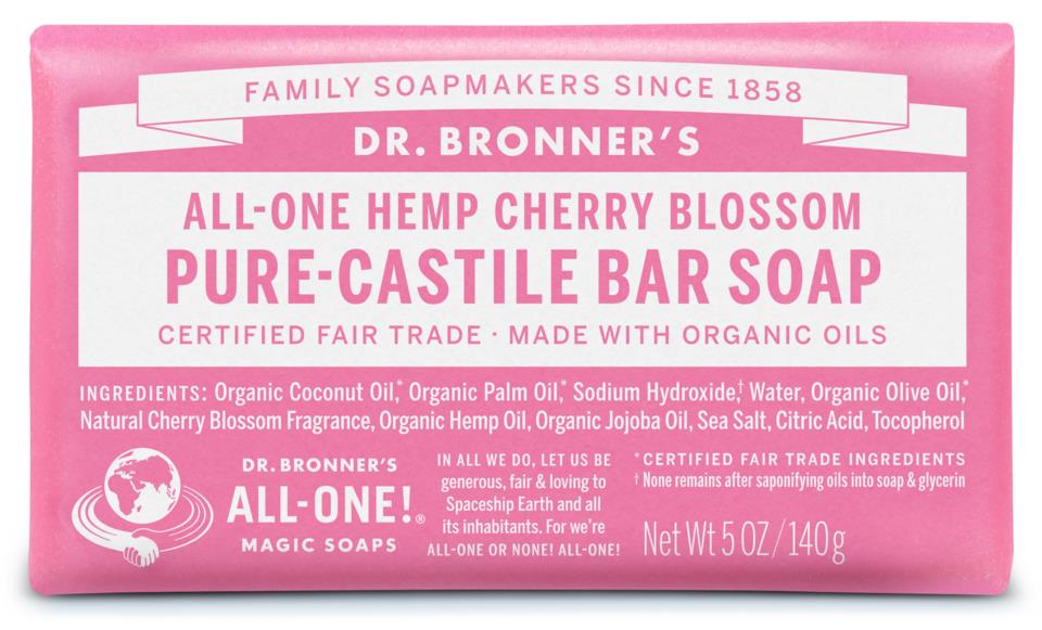 Dr. Bronners Bar Soap Cherry Blossom 140g