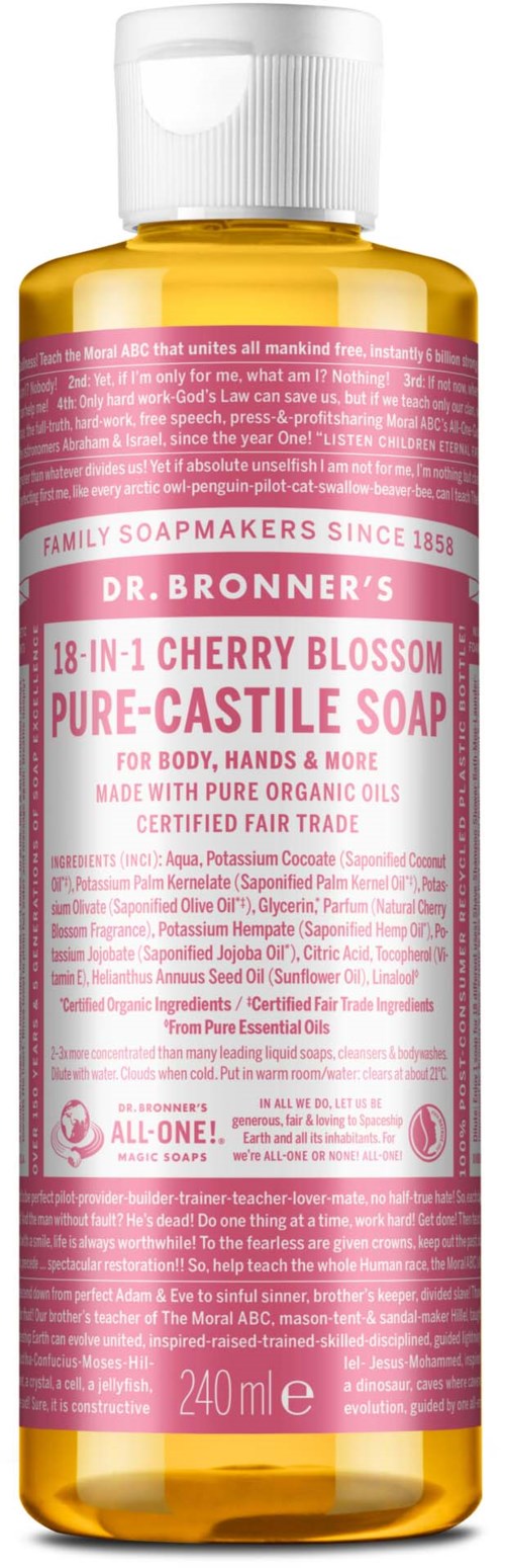Dr. Bronner's 18-in-1 Cherry Blossom Pure-Castile Soap 240 ml