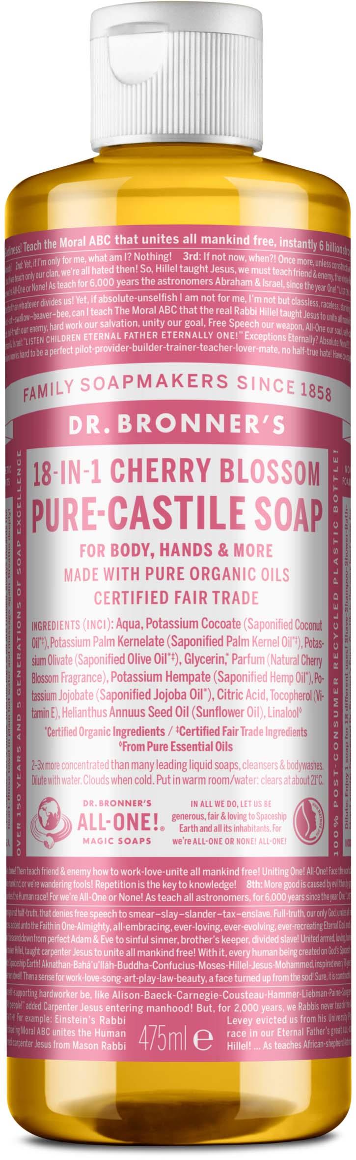 Dr. Bronner's 18-in-1 Cherry Blossom Pure-Castile Soap 475 ml