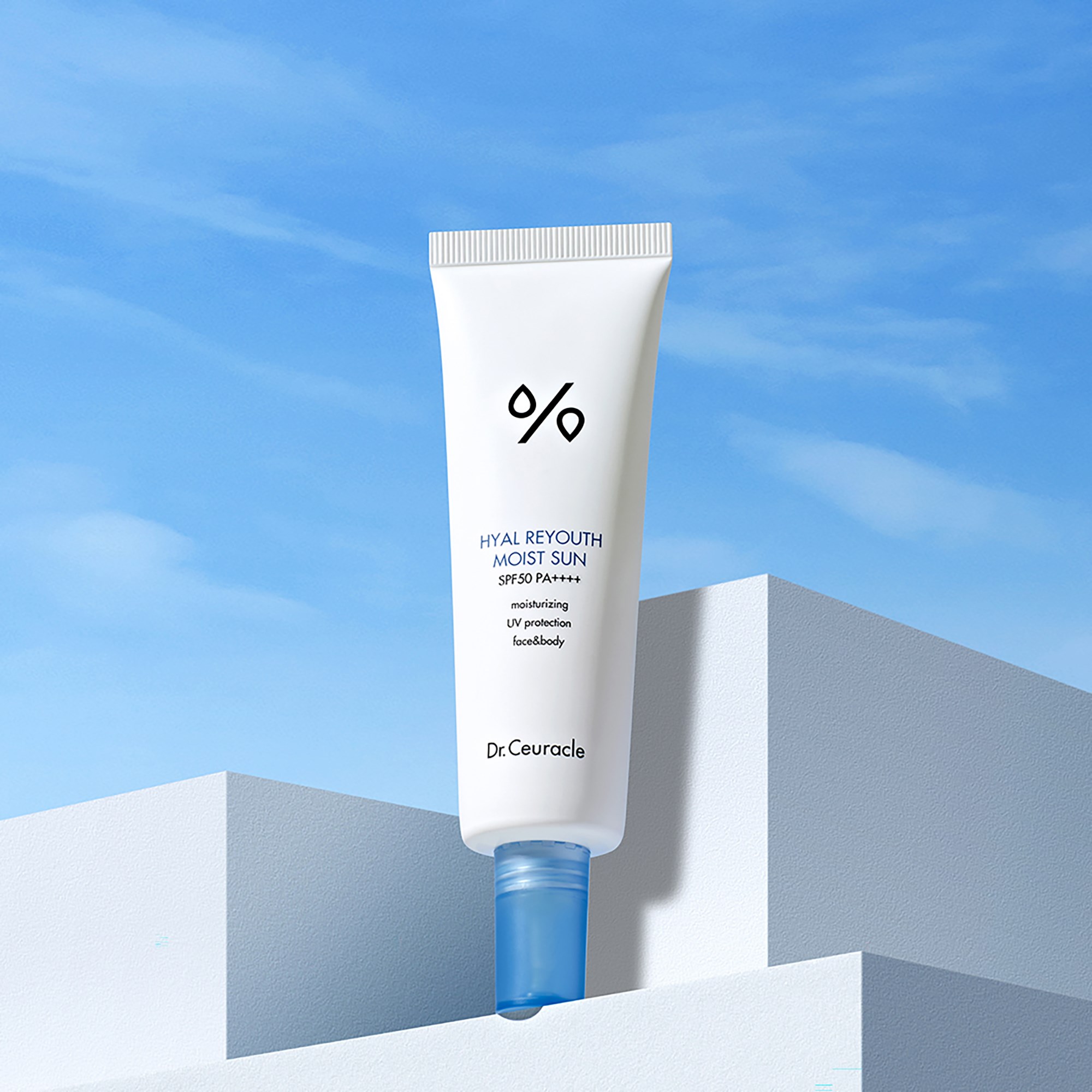 Dr. Ceuracle Hyal Reyouth Moist Sun - krem nawilżający SPF50 50 ml (obrázok 3)
