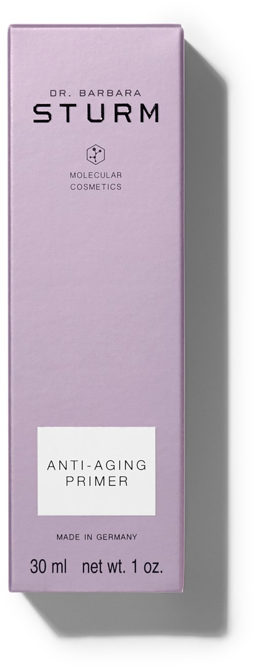 Lila låda med Dr. Barbara Sturm's anti-aging primer, tillverkad i Tyskland, 30 ml.