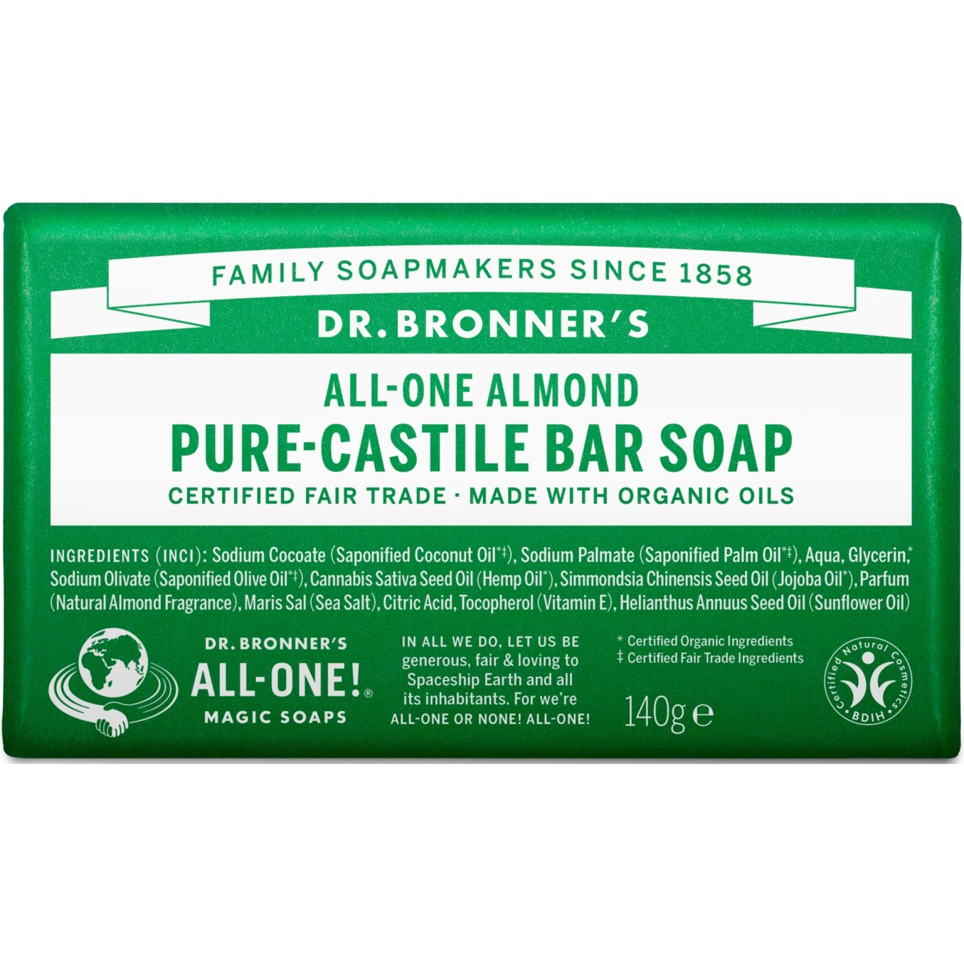 Dr. Bronner’s Dr.Bonner’sPure-Castile Soap  140 g