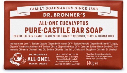 Dr. Bronner's BarSoap Eukalyptus 140 g
