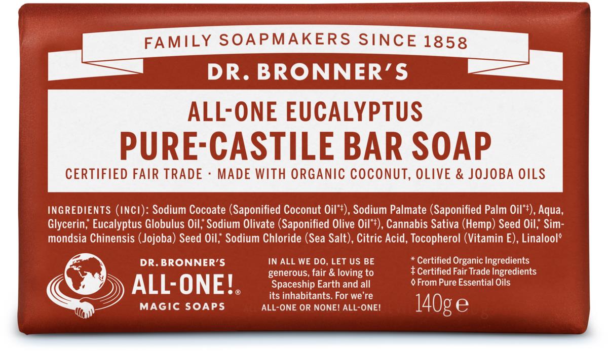 Dr. Bronner's BarSoap Eukalyptus 140 g