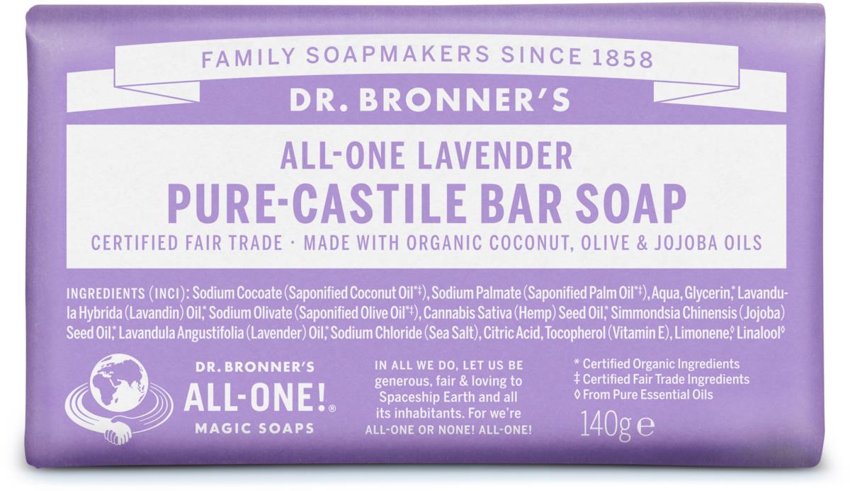 Dr. Bronner's BarSoap Lavender 140 g