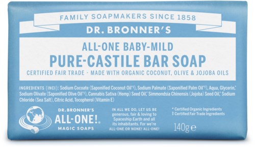 Dr. Bronner's BarSoap Neutral-Mild 140 g