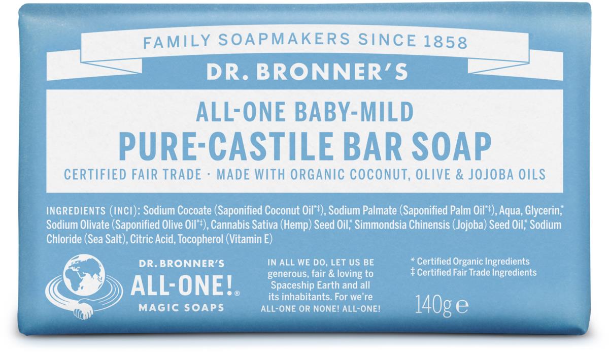 Dr. Bronner's BarSoap Neutral-Mild 140 g