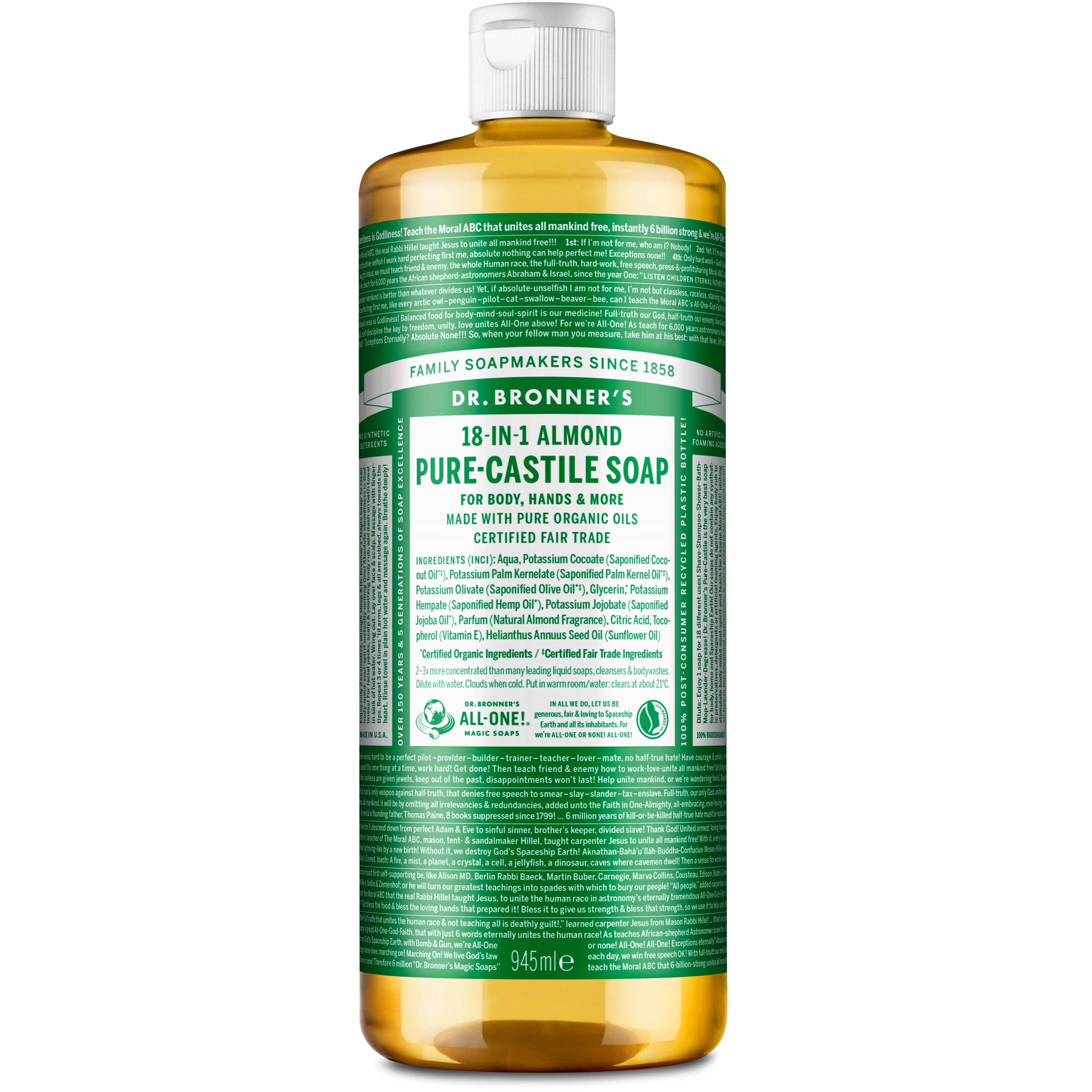 Läs mer om Dr. Bronners Liquid Soap Almond 945 ml