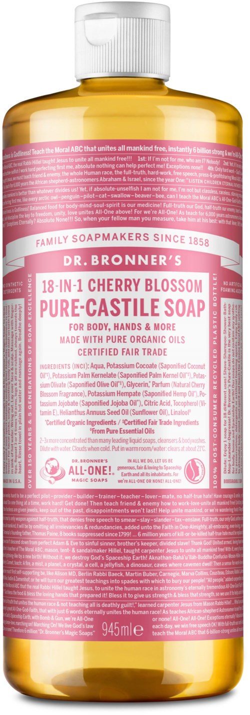 Dr. Bronner's Liquid Soap Cherry Blossom 945 ml