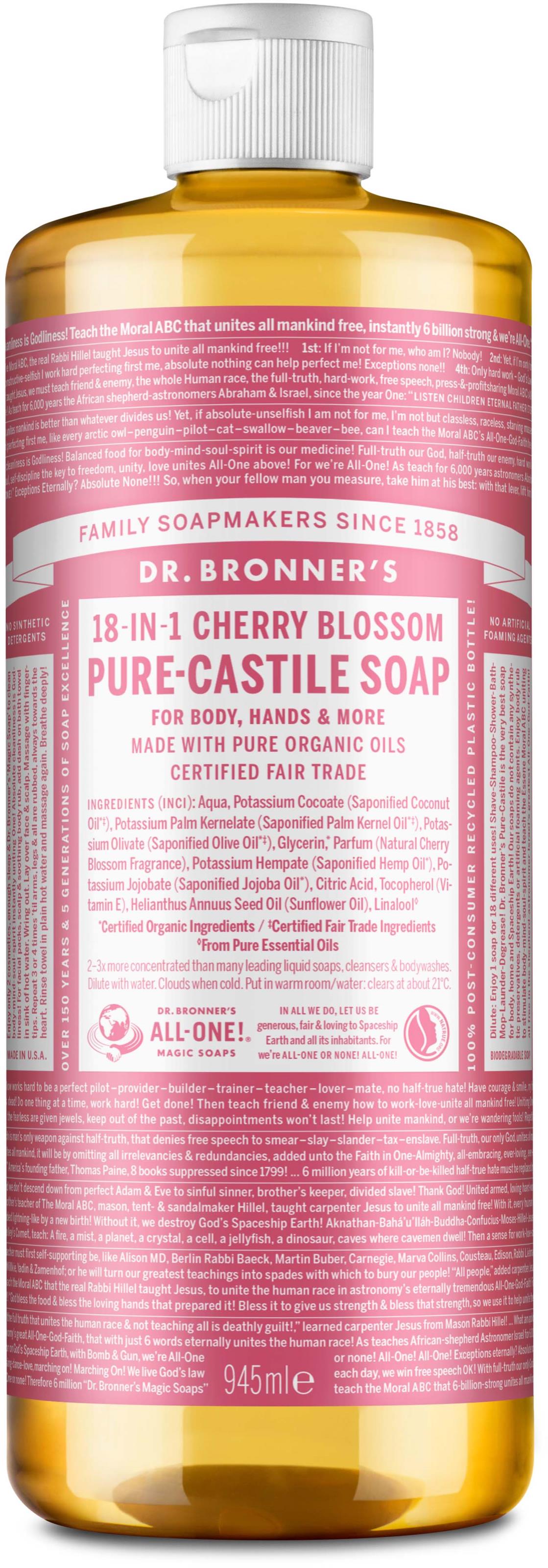 Dr. Bronner's Liquid Soap Cherry Blossom 945 ml