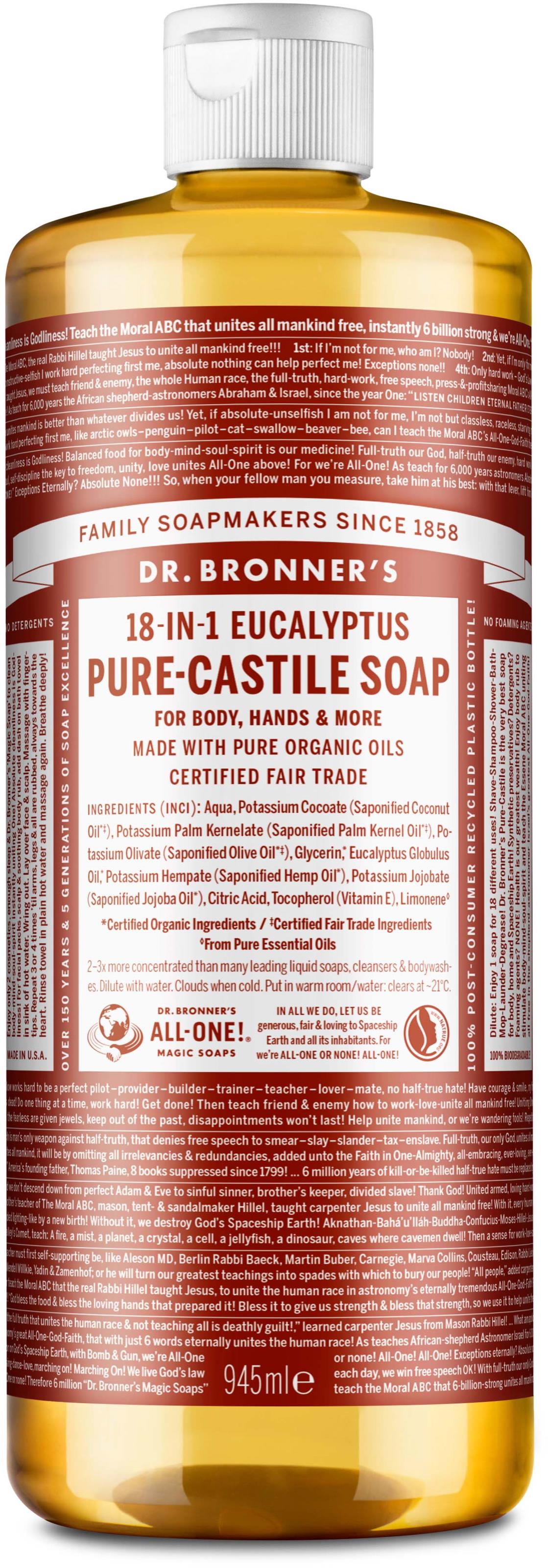 Dr. Bronner's Liquid Soap Eucalyptus 945 ml