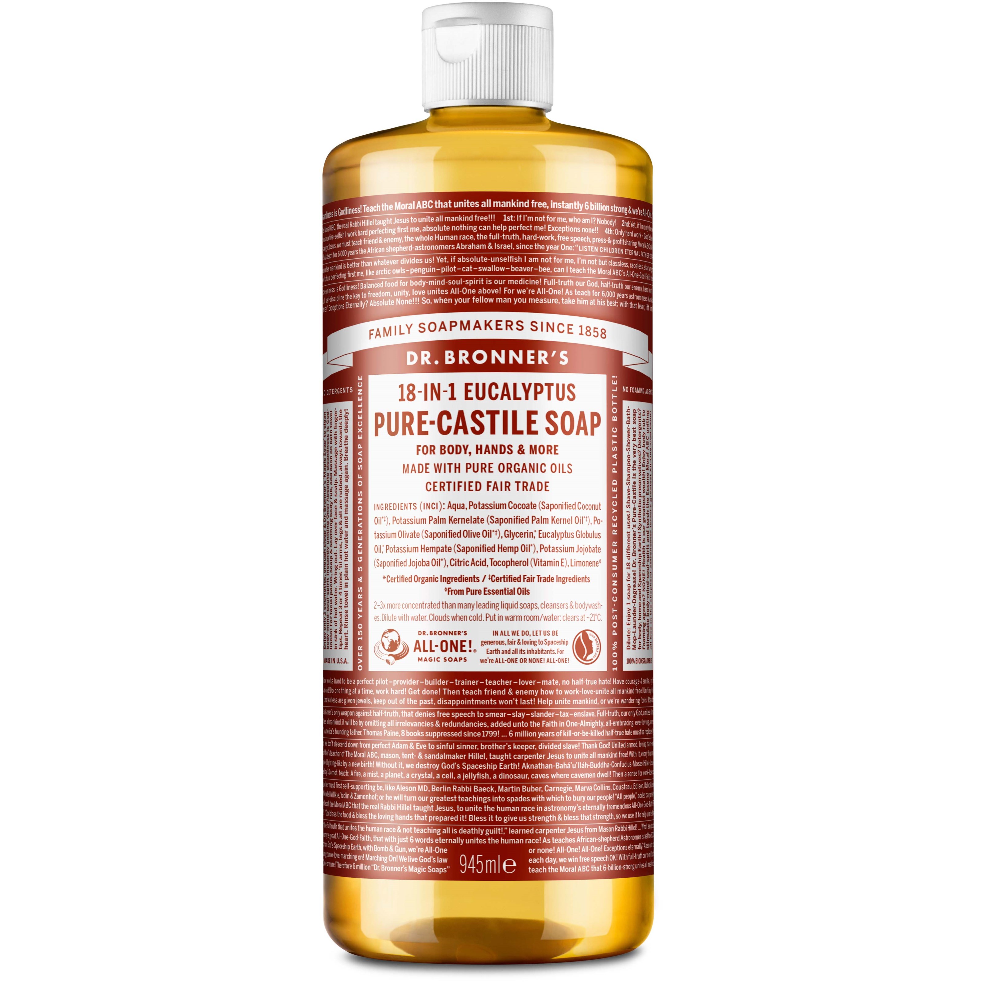 Dr. Bronner’s Liquid Soap Eucalyptus  945 ml