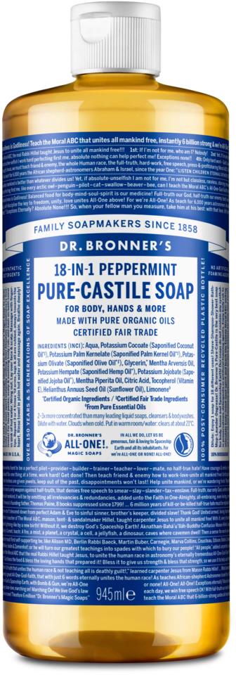 Dr.Bronner's Liquid Soap Peppermint 945 ml