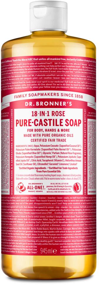 Dr.Bronner's Liquid Soap Rose 945 ml
