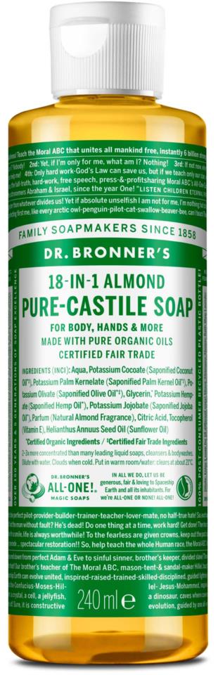 Dr.Bronner's Liquid Soaps Almond 236ml