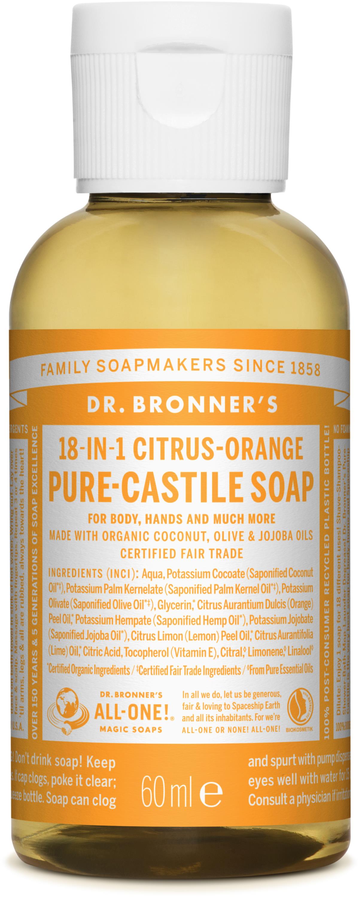 Dr. Bronner's Liquid Soaps Citrus Orange 59 ml