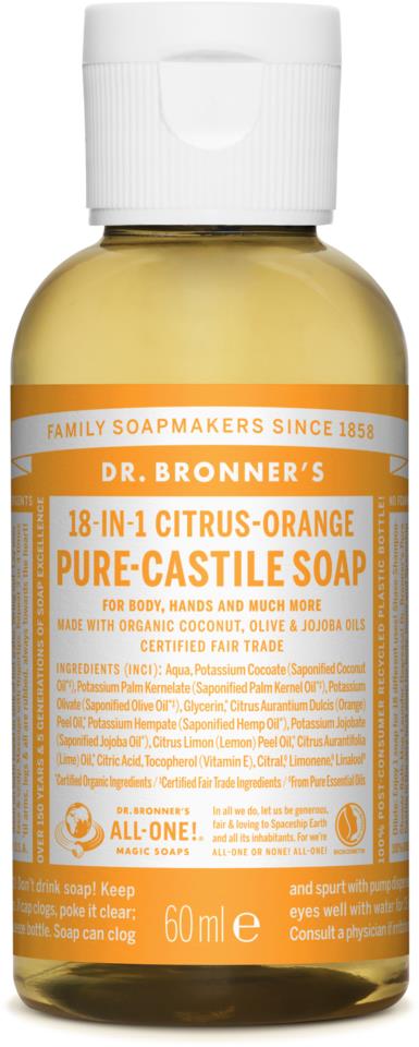 Dr.Bronner's Liquid Soaps Citrus Orange 59ml