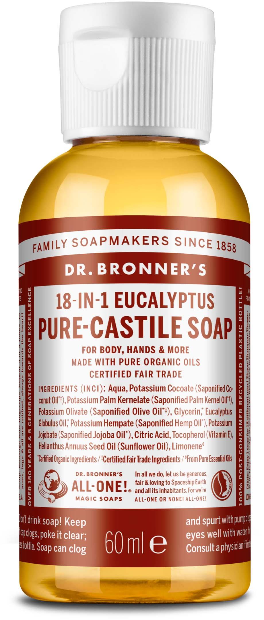Dr. Bronner's Liquid Soaps Eukalyptus 59 ml