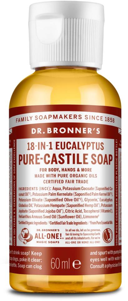 Dr.Bronner's Liquid Soaps Eukalyptus 59ml