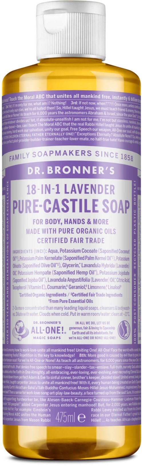 Dr. Bronner's Liquid Soaps Lavender 475 ml